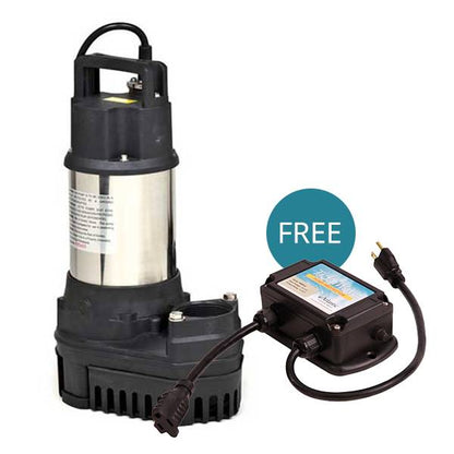 Atlantic PAF-40 Tidal Wave Pond Pump 1/2 HP with FREE Pump Protector