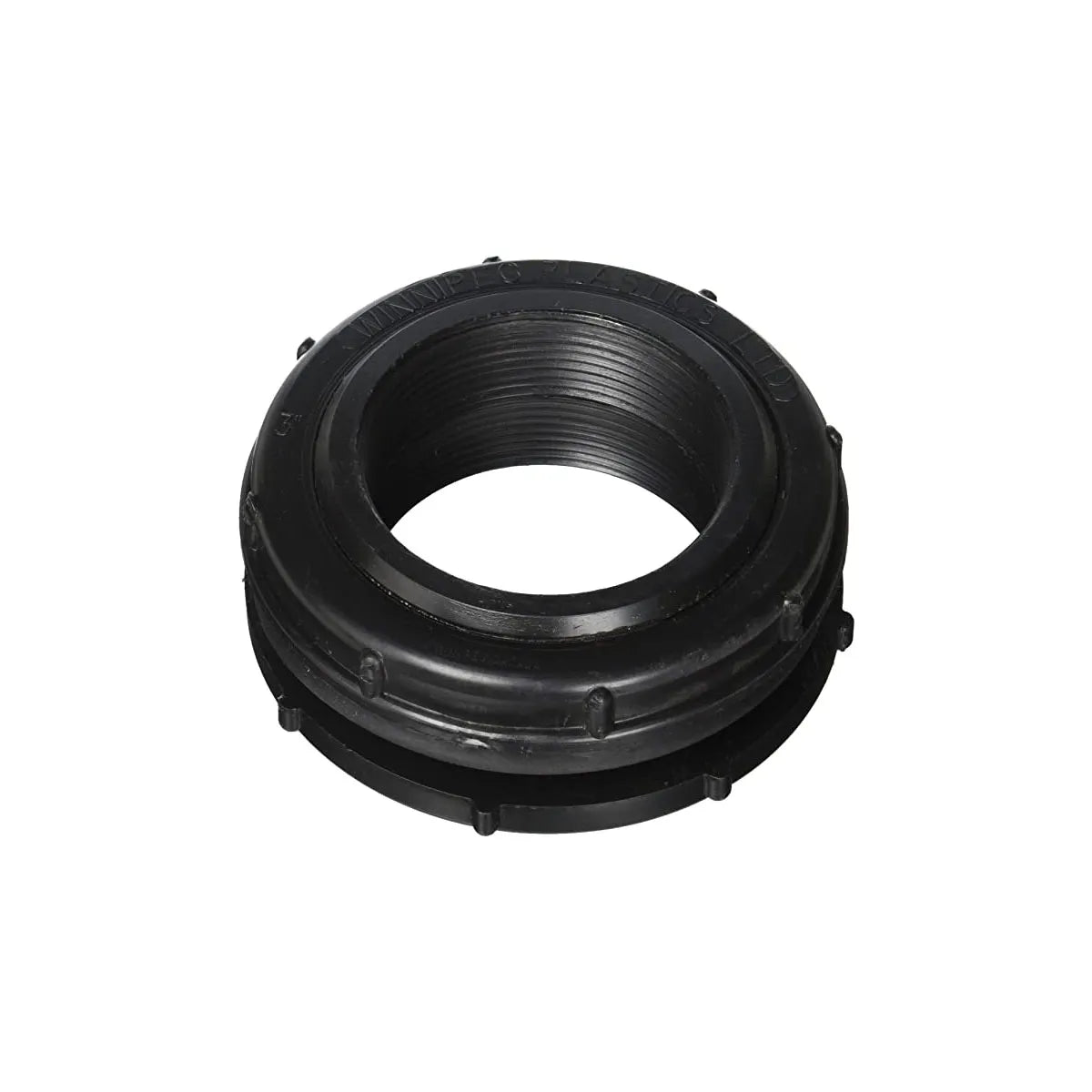 Black Poly Bulkhead Fitting 3"