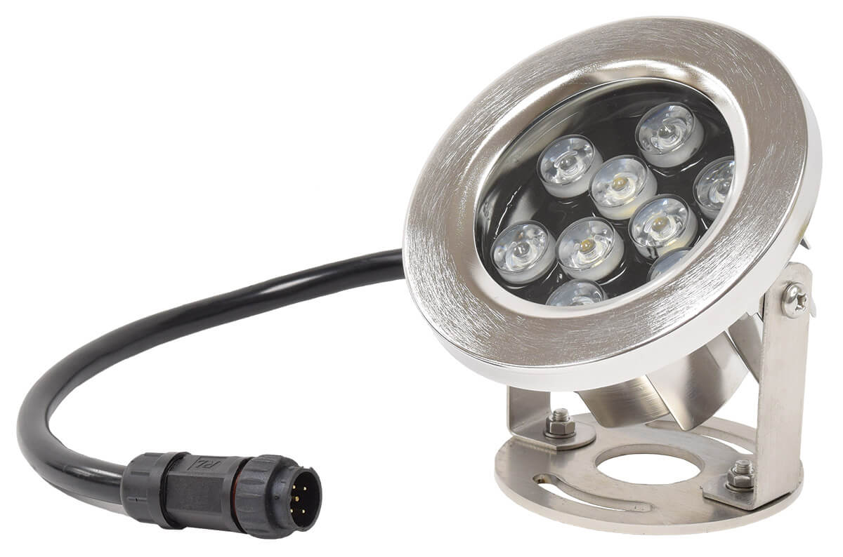 EasyPro Color Changing LED Submersible Light - Stainless Steel