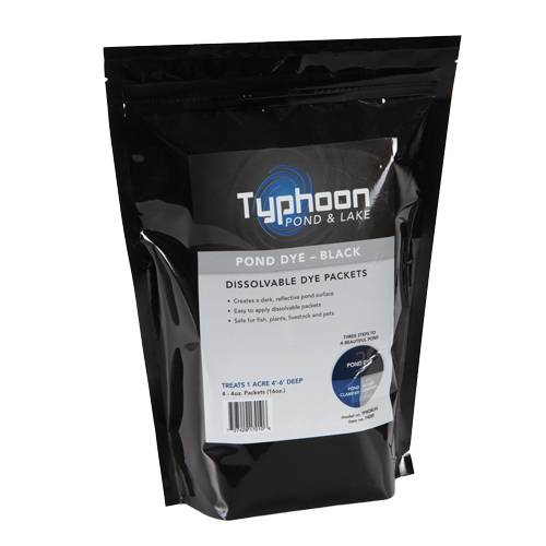 Atlantic Typhoon Pond Dye - Black, (4) 4 Ounces WS Packs