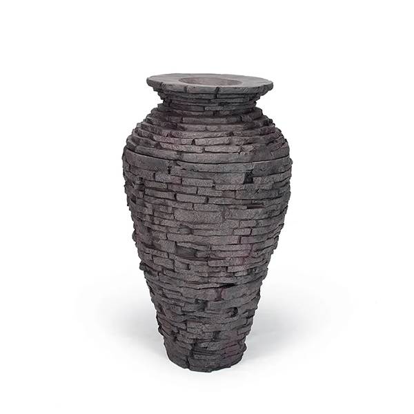 Aquascape Mini Stacked Slate Urn 13"