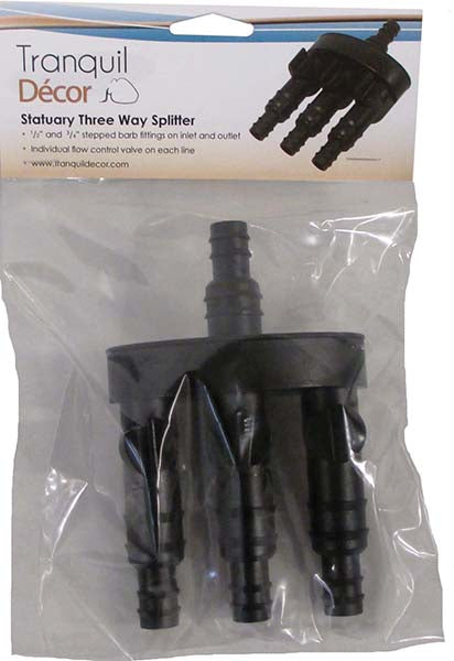 EasyPro Statuary splitter 3-way - 1/2" and 3/4" outlets